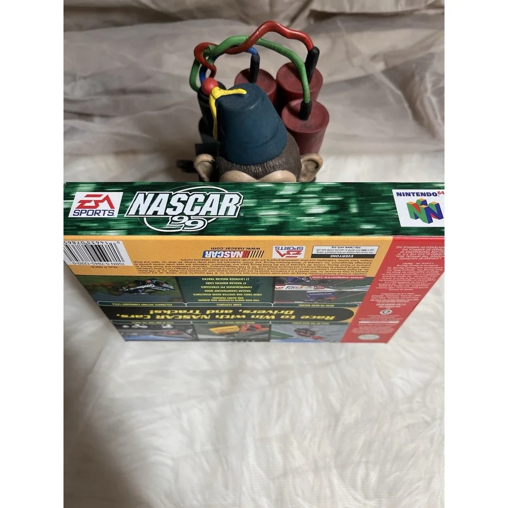 N64 NASCAR 99 Complete Mint Tested Working W Manuals Inserts‎ Box